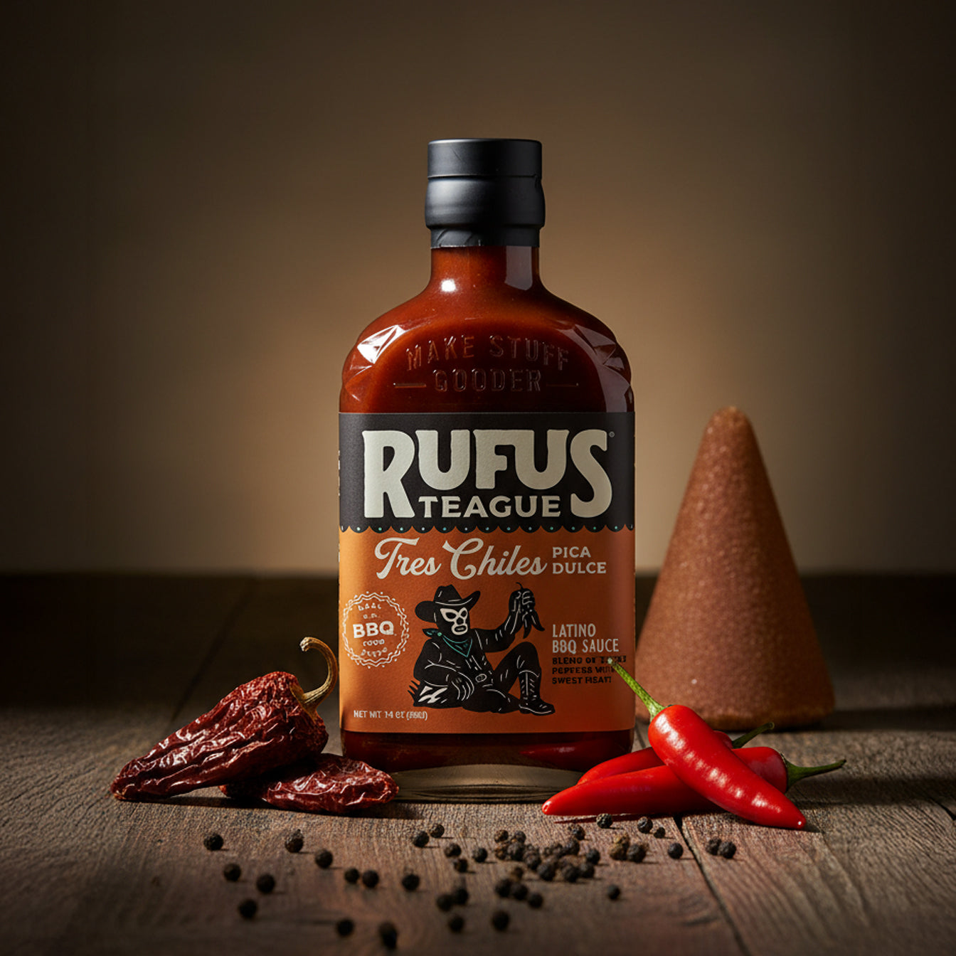 Rufus Teague TRES CHILES PICA DULCE BBQ SAUCE