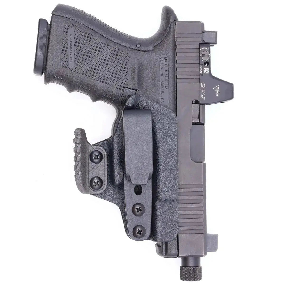 Rounded Gear Trigger Guard Holster fits: Glock 17 19 19X 26 31 32 33 34 45