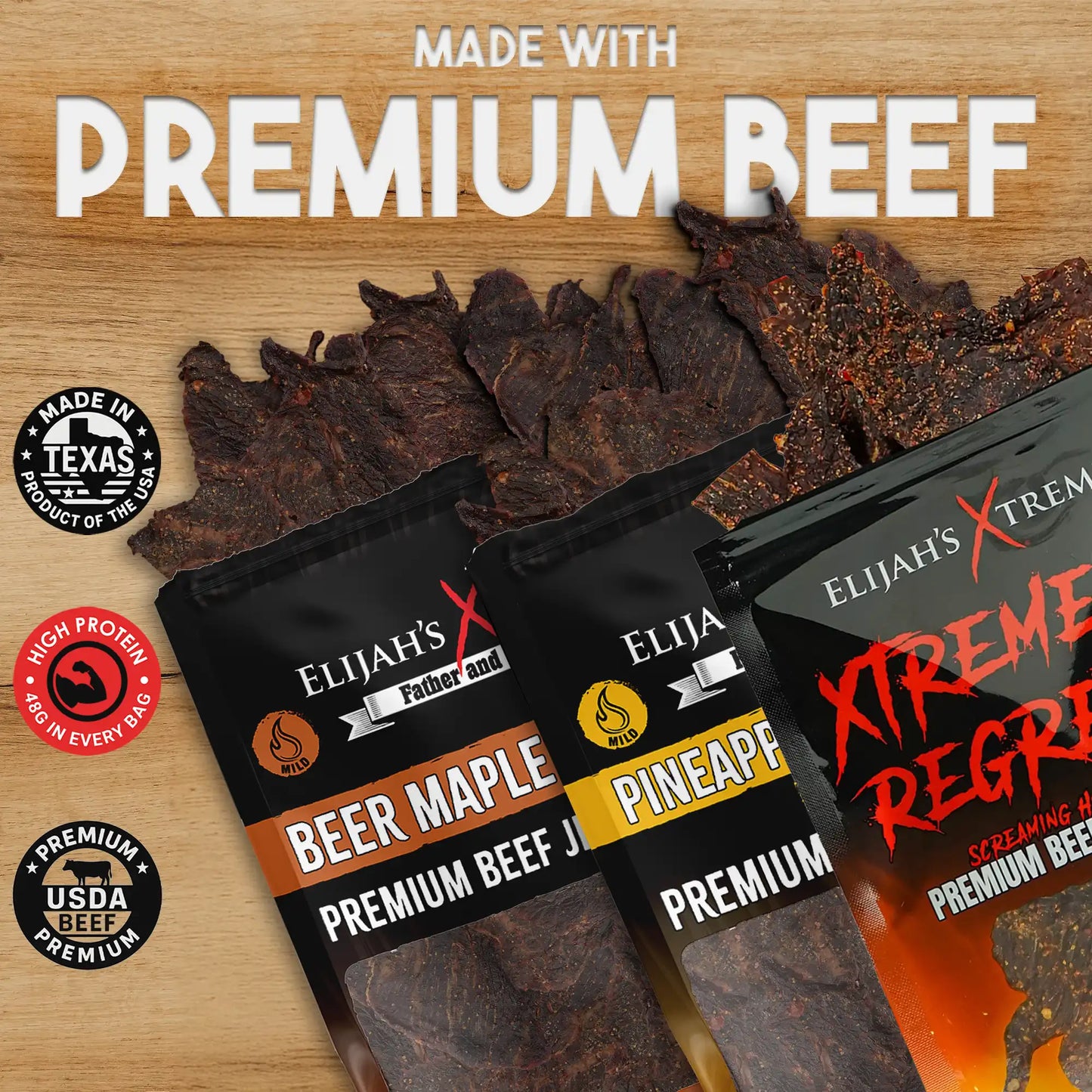 Elijah's Xtreme Beef Jerky Trio Pack