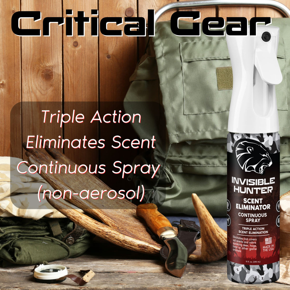 Zone Protects Invisible Hunter Scent Eliminator Continuous Spray