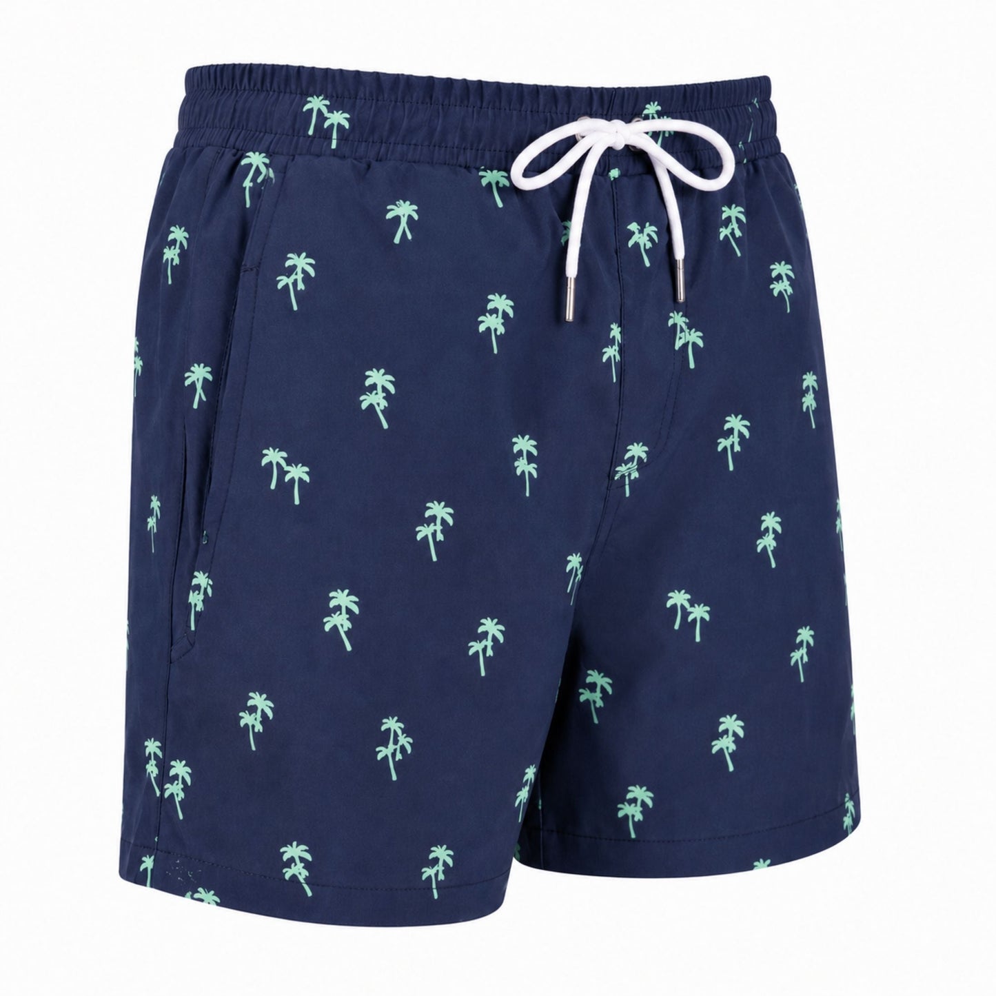 Dry Pocket Tropical Trees - Waterproof Pocket Swim Shorts - Athletic Liner