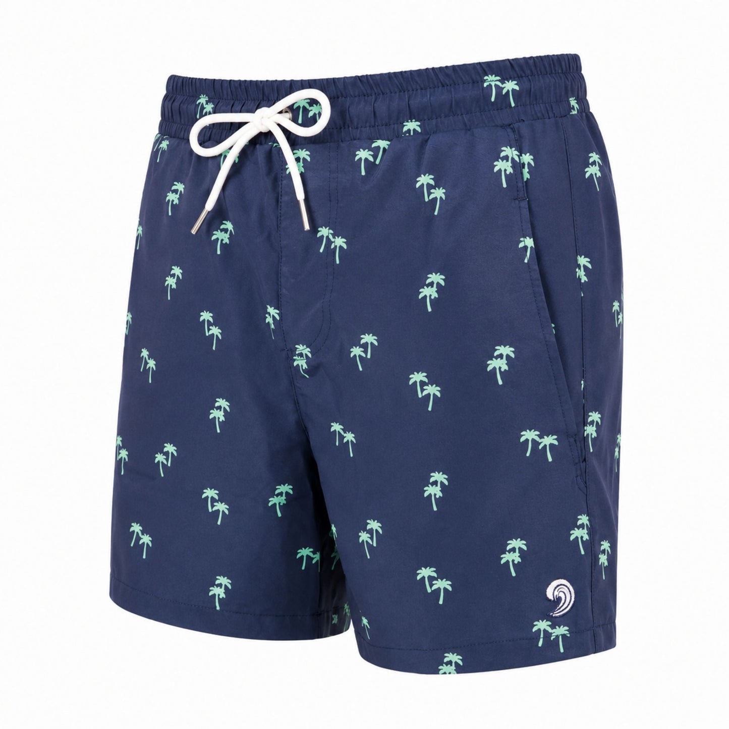 Dry Pocket Tropical Trees - Waterproof Pocket Swim Shorts - Athletic Liner