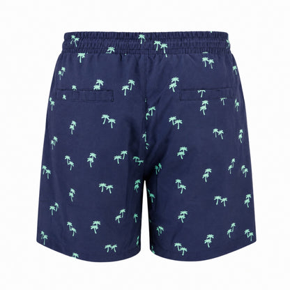 Dry Pocket Tropical Trees - Waterproof Pocket Swim Shorts - Athletic Liner