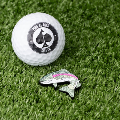 Pins and Aces Trout Ball Marker