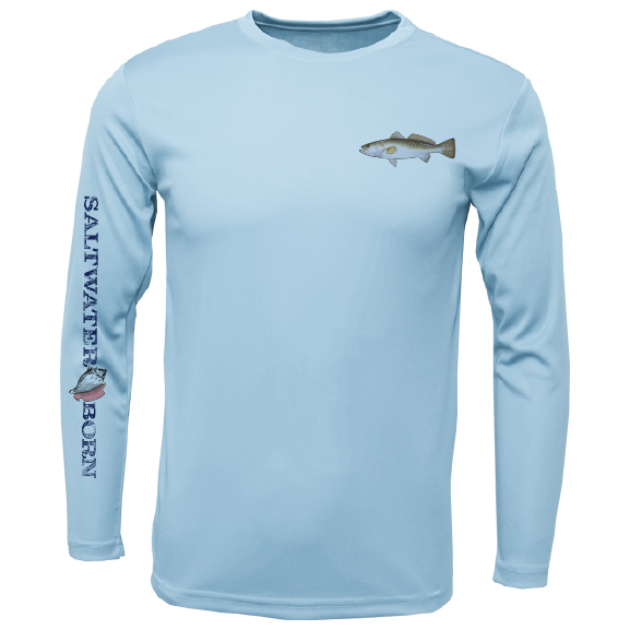 SK Trout on Chest Long Sleeve UPF 50+ Dry-Fit Shirt