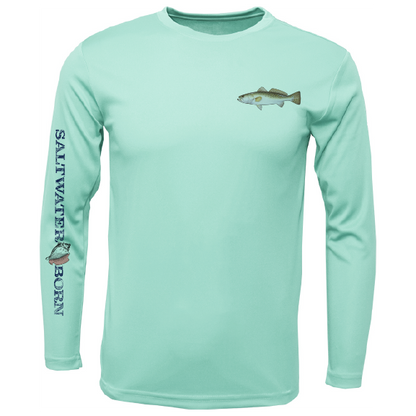 SK Trout on Chest Long Sleeve UPF 50+ Dry-Fit Shirt