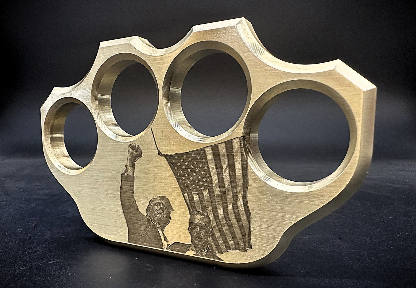 Milspin THE President Trump 3/4LB Solid Brass Paperweight