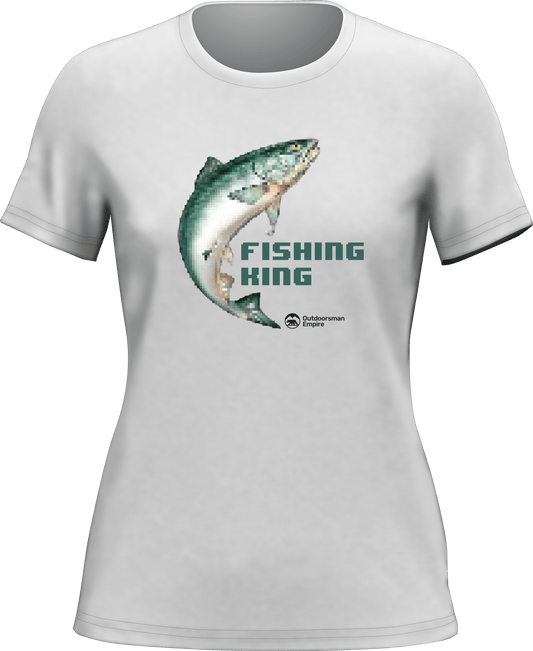 Outdoorzees Fishing Pixelated T-Shirt for Women