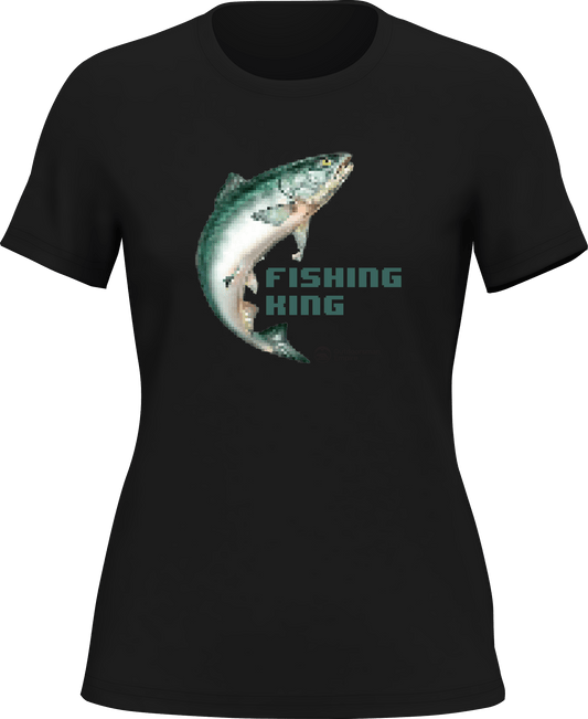 Outdoorzees Fishing Pixelated T-Shirt for Women
