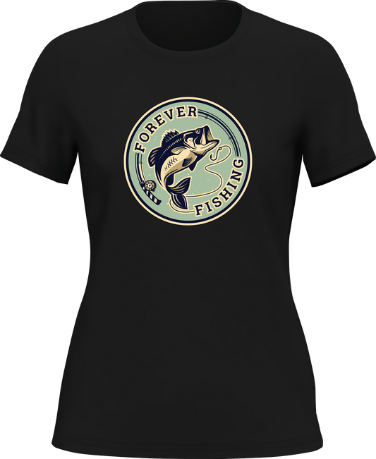 Outdoorzees Forever Fishing T-Shirt for Women