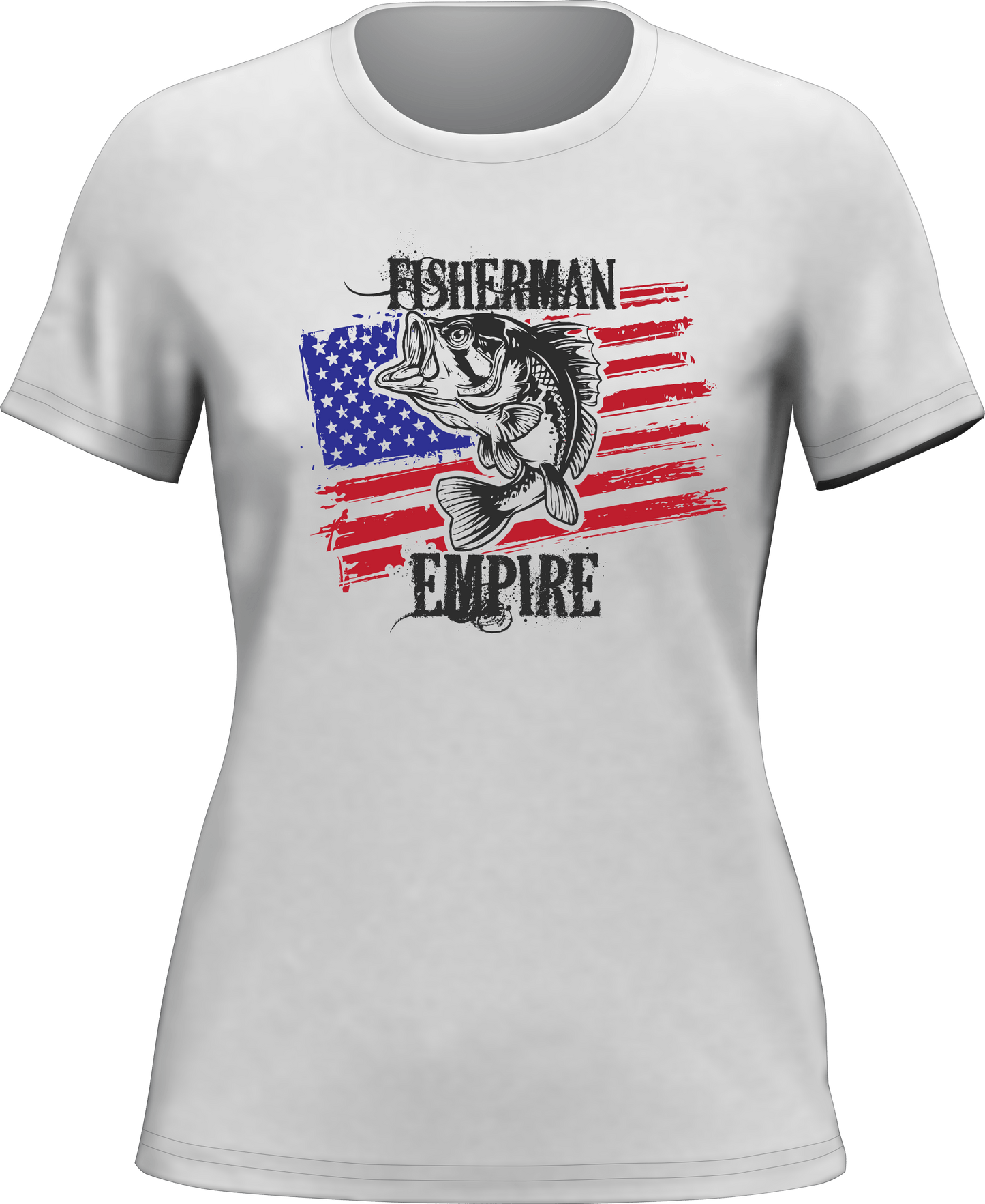 Outdoorzees Fisherman American Empire Color T-Shirt for Women