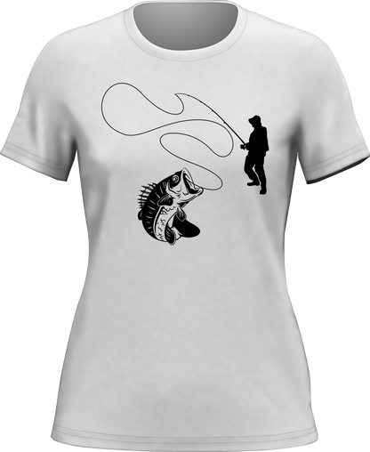 Outdoorzees Fishing Lines T-Shirt for Women