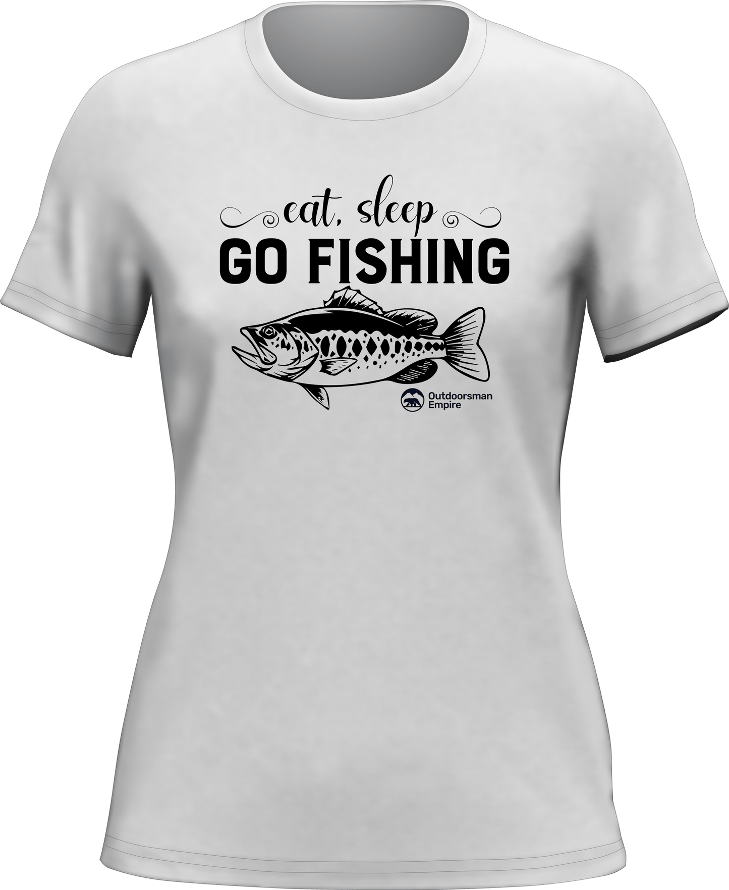 Outdoorzees Eat Sleep Go Fishing T-Shirt for Women