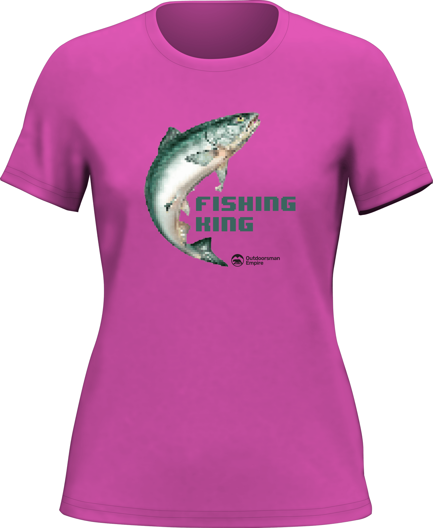 Outdoorzees Fishing Pixelated T-Shirt for Women