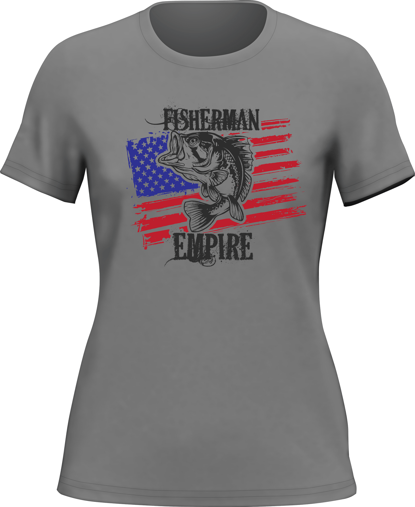 Outdoorzees Fisherman American Empire Color T-Shirt for Women