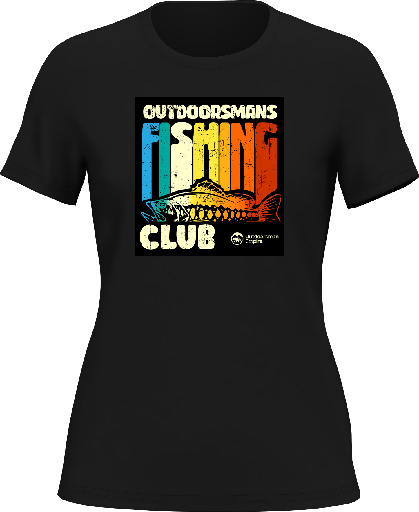 Outdoorzees Outdoorsman Fishing Club T-Shirt for Women