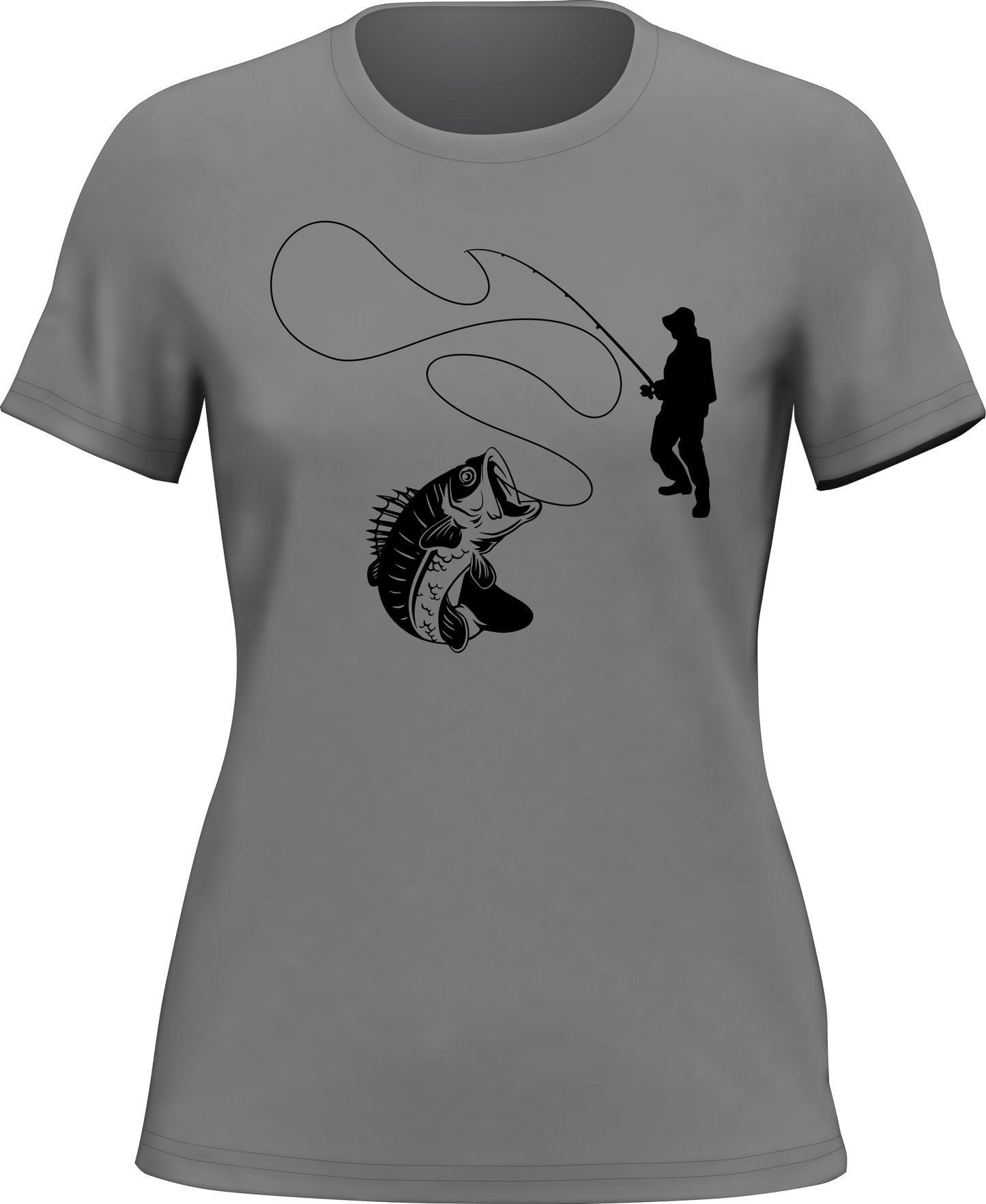 Outdoorzees Fishing Lines T-Shirt for Women
