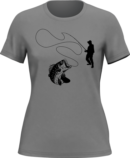 Outdoorzees Fishing Lines T-Shirt for Women