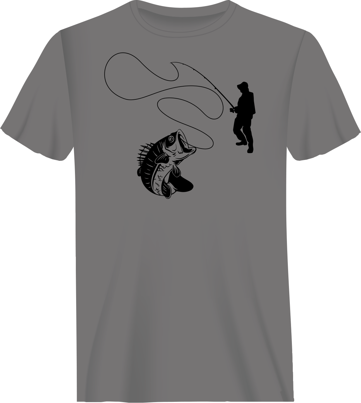 Outdoorzees Fishing Lines Man T-Shirt