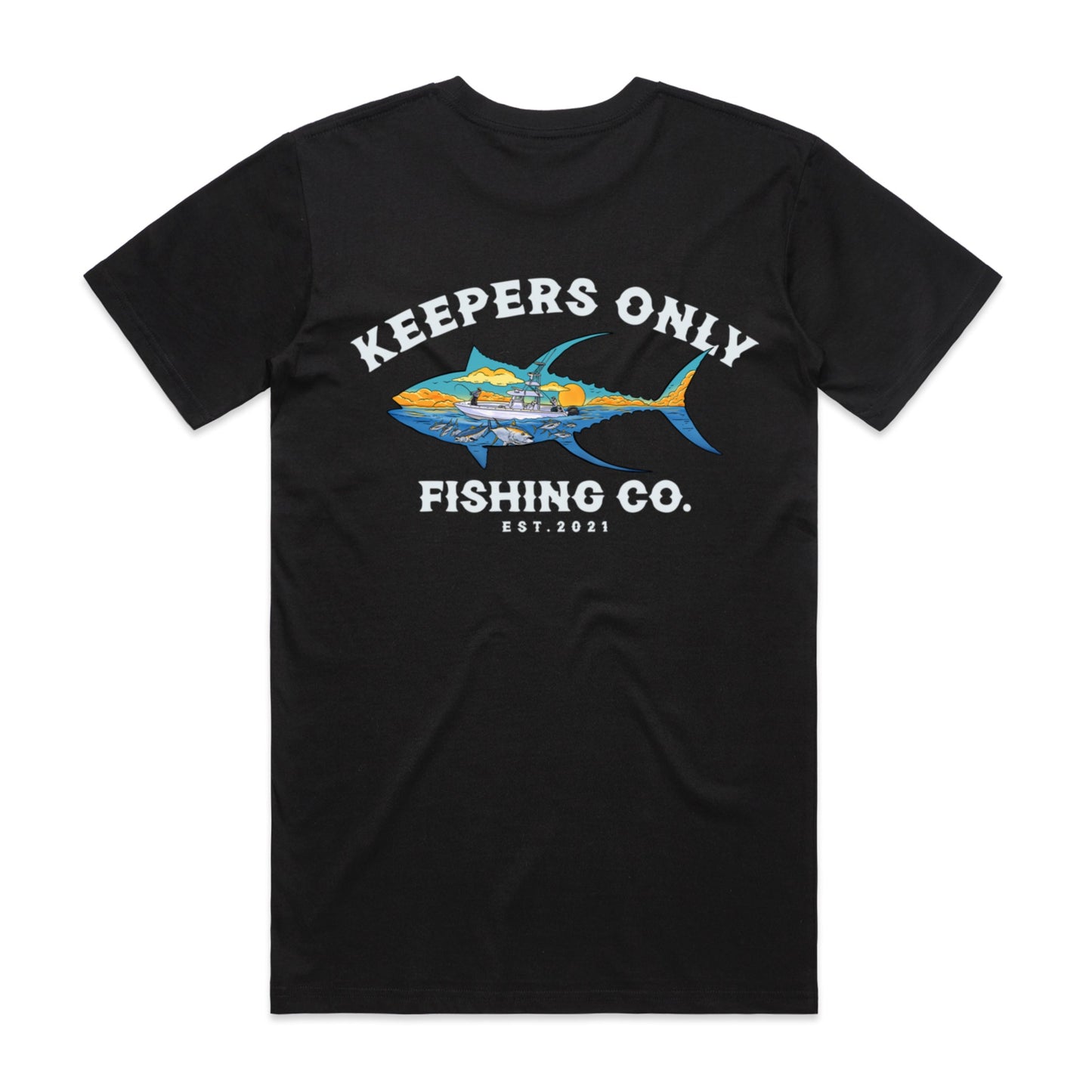 Keepers Only Co. Tuna Blitz Black T-Shirt