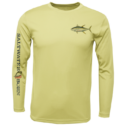 Saltwater Born Clean Tuna Long Sleeve UPF 50+ Dry-Fit Shirt