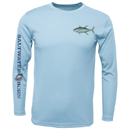 Saltwater Born Clean Tuna Long Sleeve UPF 50+ Dry-Fit Shirt