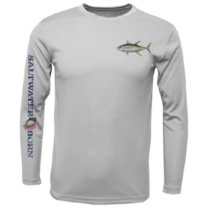 Saltwater Born Clean Tuna Long Sleeve UPF 50+ Dry-Fit Shirt