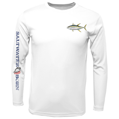Saltwater Born Clean Tuna Long Sleeve UPF 50+ Dry-Fit Shirt