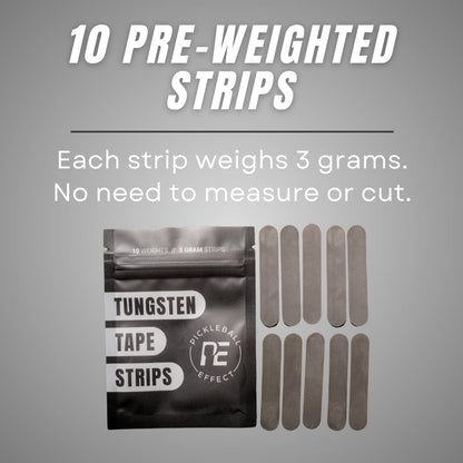 Pickleball Effect Tungsten Tape Strips