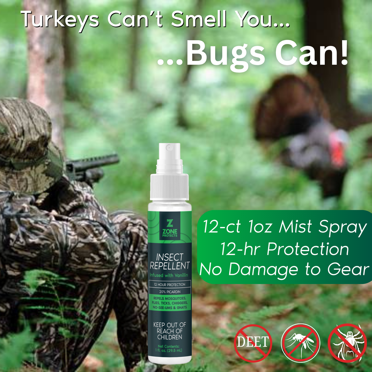 Zone Protects Scented Insect Repellent 1oz Master Case