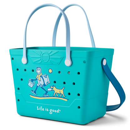 Life is Good Beachcomber Bag Teal Green