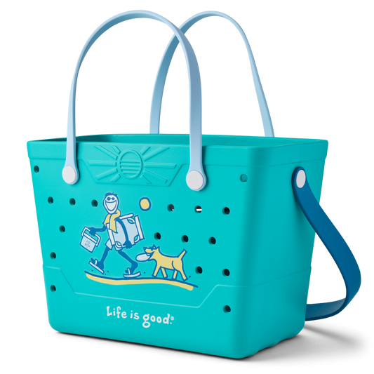 Life is Good Beachcomber Bag Teal Green