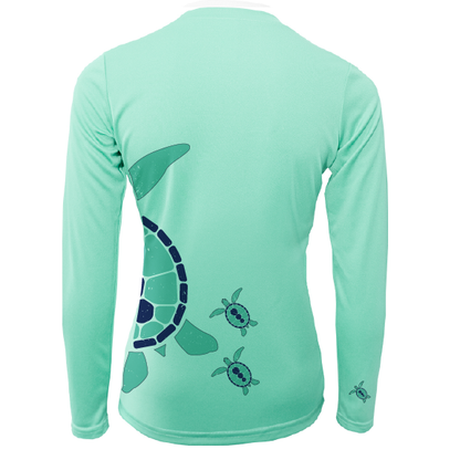 Saltwater Born Turtle Wrap Long Sleeve UPF 50+ Dry-Fit Shirt