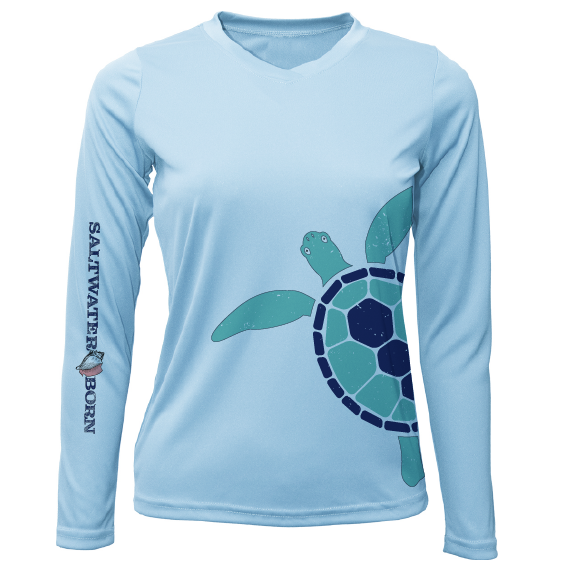 Saltwater Born Turtle Wrap Long Sleeve UPF 50+ Dry-Fit Shirt