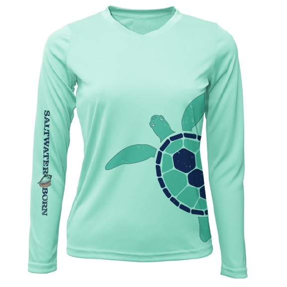 Saltwater Born Turtle Wrap Long Sleeve UPF 50+ Dry-Fit Shirt