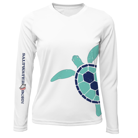 Saltwater Born Turtle Wrap Long Sleeve UPF 50+ Dry-Fit Shirt