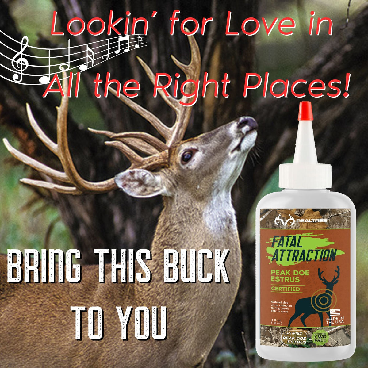 Zone Protects Deer Attractant; Realtree Fatal Attraction Deer Attractant Peak Doe Estrus