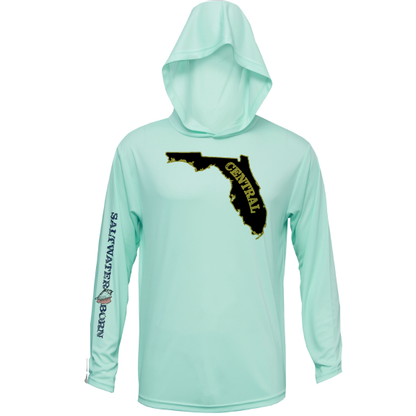 Saltwater Born UCF Black and Gold Long Sleeve UPF 50+ Dry-Fit Hoodie