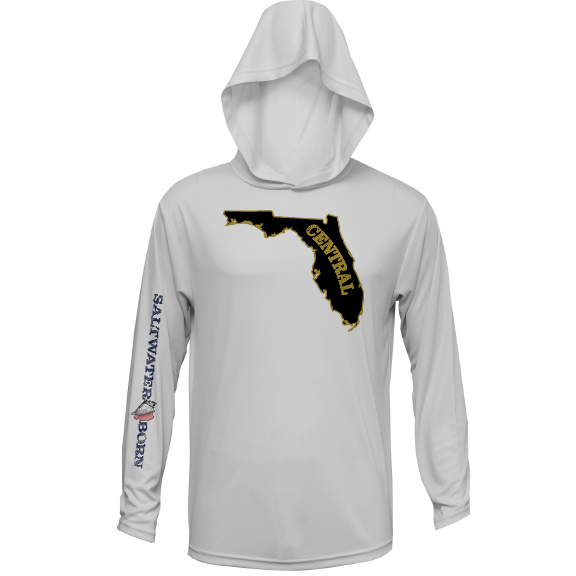 Saltwater Born UCF Black and Gold Long Sleeve UPF 50+ Dry-Fit Hoodie