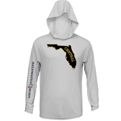 Saltwater Born UCF Black and Gold Long Sleeve UPF 50+ Dry-Fit Hoodie