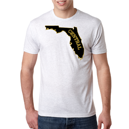 Saltwater Born Central Florida Black and Gold Soft Tee