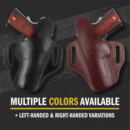 Relentless Tactical Ultimate Leather Holster 2 Slot OWB | Made in USA | Lifetime Warranty | Fits most 1911 Style Handguns