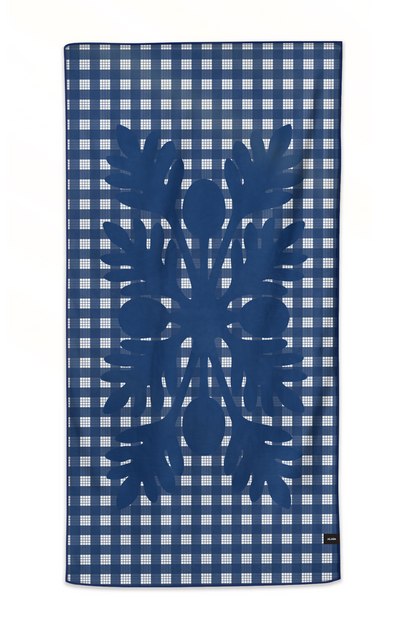 Alaua 'Ulu Palaka Anywhere Towel (Blue)