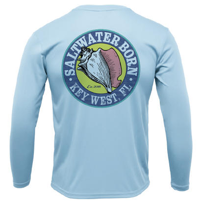 Saltwater Born Key West, FL USA Born Long Sleeve UPF 50+ Dry-Fit Shirt
