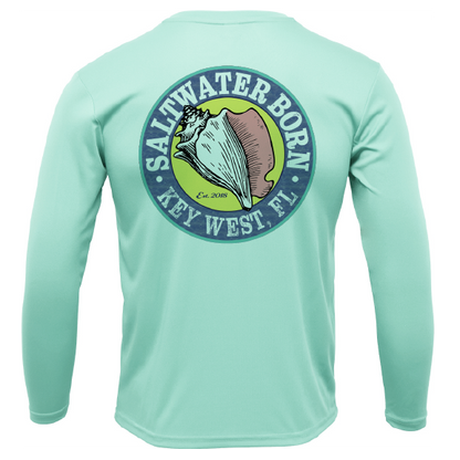 Saltwater Born Key West, FL USA Born Long Sleeve UPF 50+ Dry-Fit Shirt