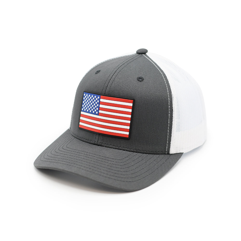 Shield Republic USA Flag PVC Patch Hat