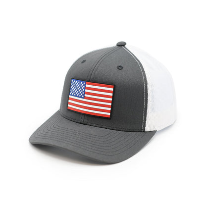 Shield Republic USA Flag PVC Patch Hat
