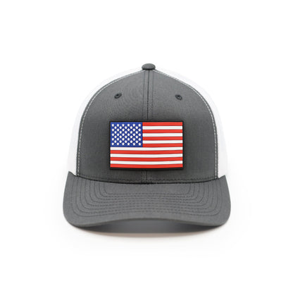 Shield Republic USA Flag PVC Patch Hat