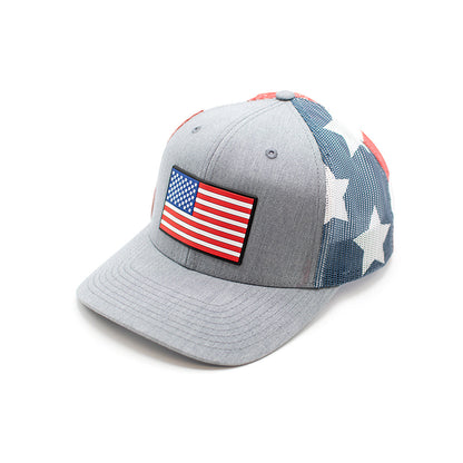 Shield Republic USA Flag PVC Patch Hat