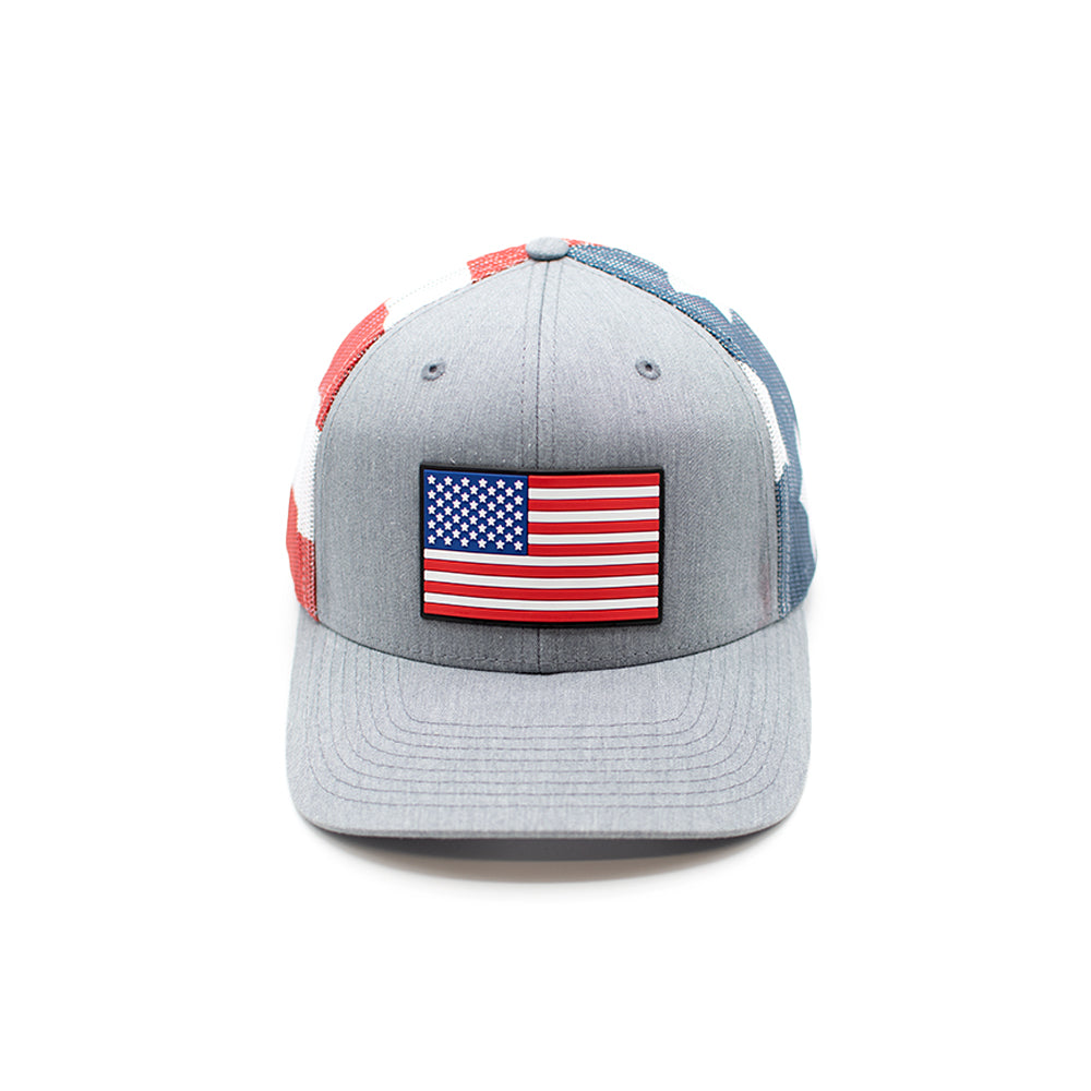 Shield Republic USA Flag PVC Patch Hat